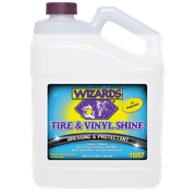 Wizards Products Tire and Vinyl Shine 11057 Dressing and Protectant, 1 gal Can, White, Liquid