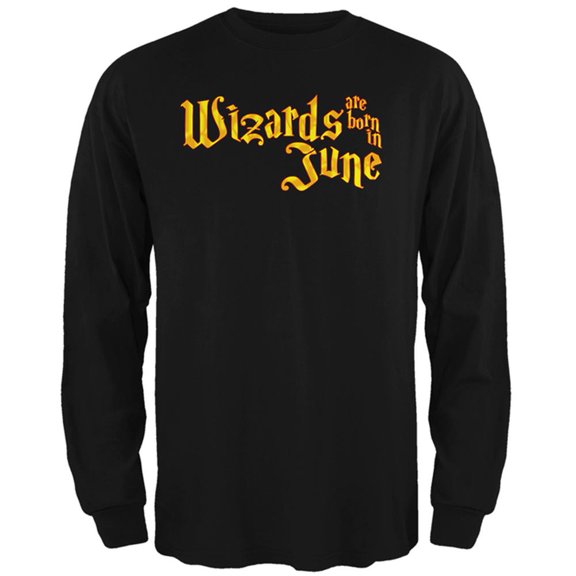 Wizards are born in June Mens Long Sleeve T Shirt
