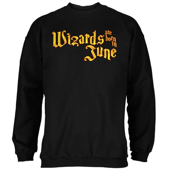 Wizards are born in June Mens Sweatshirt Black SM