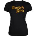 thumbnail image 1 of Wizards are born in March Juniors Soft T Shirt Black LG, 1 of 1