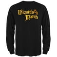 thumbnail image 1 of Wizards are born in March Mens Long Sleeve T Shirt Black LG, 1 of 1
