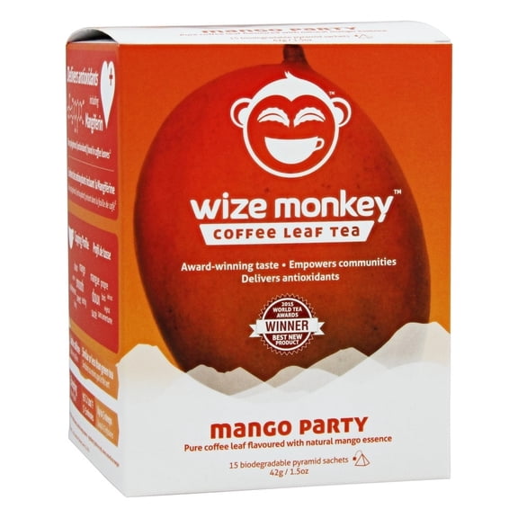 Wize Monkey - Coffee Leaf Tea Mango Party - 15 Sachet(s)