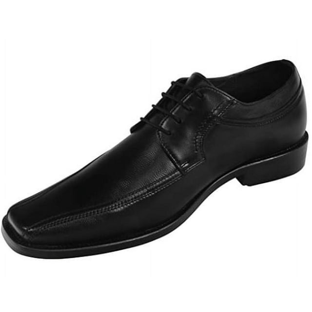 Wizfort Mens Lace Up Shoes Style# 700, Dress Shoes, Black - Size 5.5 US