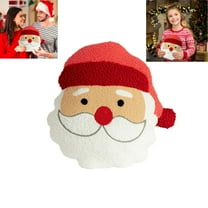 Wizlet 2025 Christmas Santa Plush Pillow Stuffed Plush Toy,15" Big Size Cute Soft Toys Fat Kawaii Hugging Cuddle Plushie,Xmas Gift for family