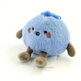 thumbnail image 1 of Wizlet 3.9inch Blueberry Plush Toy Soft Stuffed Berry Doll Smiling Fruit Plushies Kids birthday Toy, 1 of 4