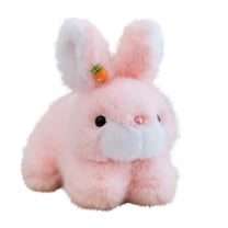 Wizlet Adorable Bunny Stuffed Animal Soft Rabbit Plush Toy for Valentine's Day Birthday Easter Best Gifts 7.8in (Pink)