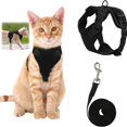 thumbnail image 1 of Wizlet Cat Harness and Leash for Walking, Escape Proof Safe Adjustable Kitten Vest Harnesses for Walking, Easy Control Soft and Comfortable - Black M, 1 of 8
