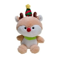 Wizlet Christmas Deer Plush Toys, Stuffed Animal Plush Pillow, Christmas Plushies Toys for Birthday Party Home Decor 11 in