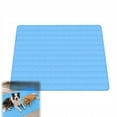 thumbnail image 1 of Wizlet Cooling Mat for Dogs for Small Large Breeds Animals Sleeping Resting Travel Crate Kennel Sofa Floor Shelter Backyard Blue L, 1 of 9