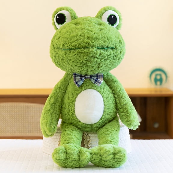 Wizlet Cuddly Soft Plush Realistic Frog Stuffed Animals Toy Doll, 23.6" Lifelike Frog Plushie Toys, Best Gift for Valentine's Day, Easter, Birthdays (Green)