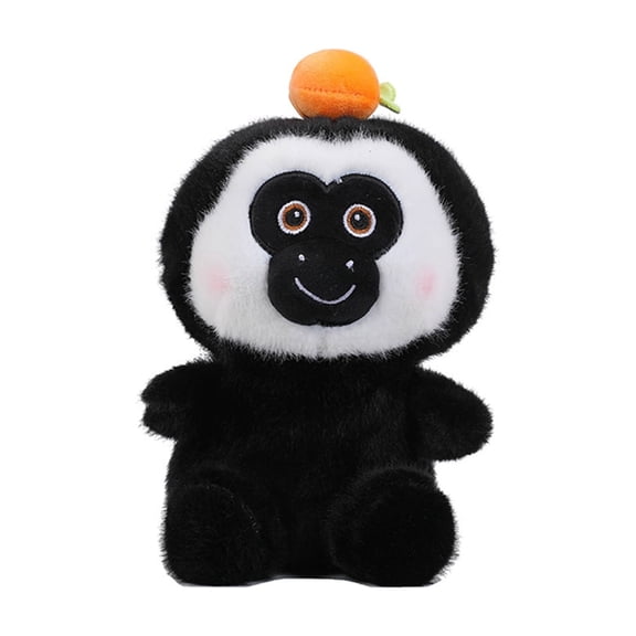 Wizlet Cute Black Monkey Plush Toy Smile Kawaii Stuffed Animals Plush Gifts for Birthday, Christmas, Valentine's Day 9.8in (Monkey)