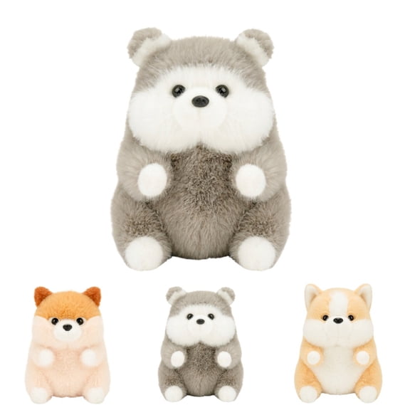 Wizlet Cute Dog Plush Toy, 6.7 Inch Corgi Puppy Stuffed Animal, Soft Kawaii Dog Pillow, Gifts for Kids and Dog Lovers