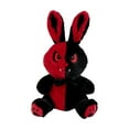 thumbnail image 1 of Wizlet Goth Bunny Plush Rabbit Horror Plushies Easter Stuffed Animal Dark Spooky Bunny Stuffed Animal Crazy Rabbit Plushie Toy Black, 1 of 7