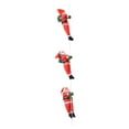 thumbnail image 1 of Wizlet Hanging Cute Xmas Santa Claus, Large Christmas Ornament On Rope Ladder Climbs Up and Down, Creative Toy Decoration for Xmas Tree Fireplace Home Decor 11.8 in *3, 1 of 8