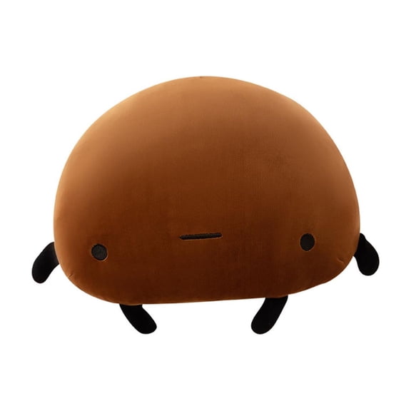 Wizlet Kawaii Potato Plush Pillow, Cute Sad Potato Plush, Funny Food Stuffed Plushie Pillow, Soft Plush Doll Room Decor 17.7 in Brown