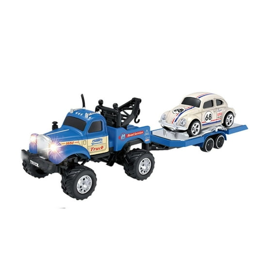 Wizlet Mini Alloy Truck RC Car with LED Lights, 1:64 Scale, 2.4Ghz Remote and App Control Toy Car, 3-Speed Adjustment Pocket Toy Car,Christmas& Birthday Gifts (Blue)