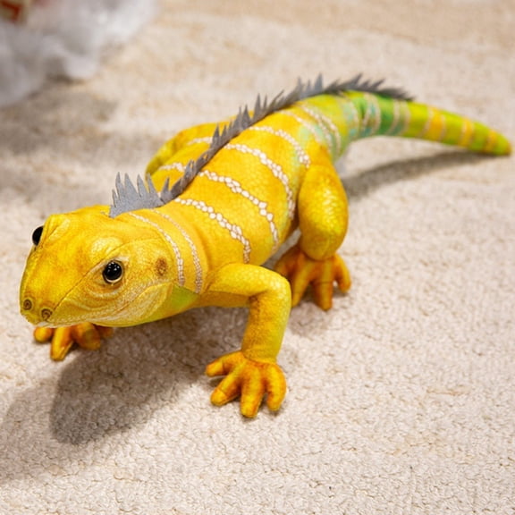 Wizlet Realistic Chameleon Stuffed Animal 19.6in, Large Chameleon Lizard Plush Toy Cuddly Reptile Animal Plushy Home Decor Birthday Gift (B)