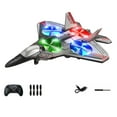 thumbnail image 1 of Wizlet Remote Control Airplanes, RC Planes with Light, RC Airplane Fighter Jet , 360° Flip, Stunt Roll, Drones, Airplane Toy Gifts (Red-Battery*3), 1 of 7