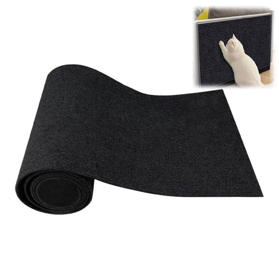 Wizlet Self-Adhesive Trimmable Cat Scratching Carpet Mat, DIY Cat Tree Shelf Steps Replacement Cover Pad, Furniture Wall Couch Corner Protector