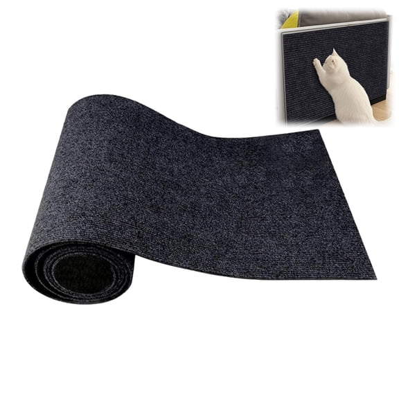 Wizlet Self-Adhesive Trimmable Cat Scratching Carpet Mat, DIY Cat Tree Shelf Steps Replacement Cover Pad, Furniture Wall Couch Corner Protector