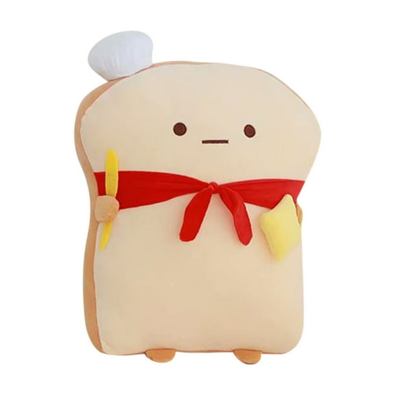 Wizlet Toast Bread Pillow Funny Food Plush Toy Pillows Small Cute Stuffed Plush Sofa Pillow (Toast) - B