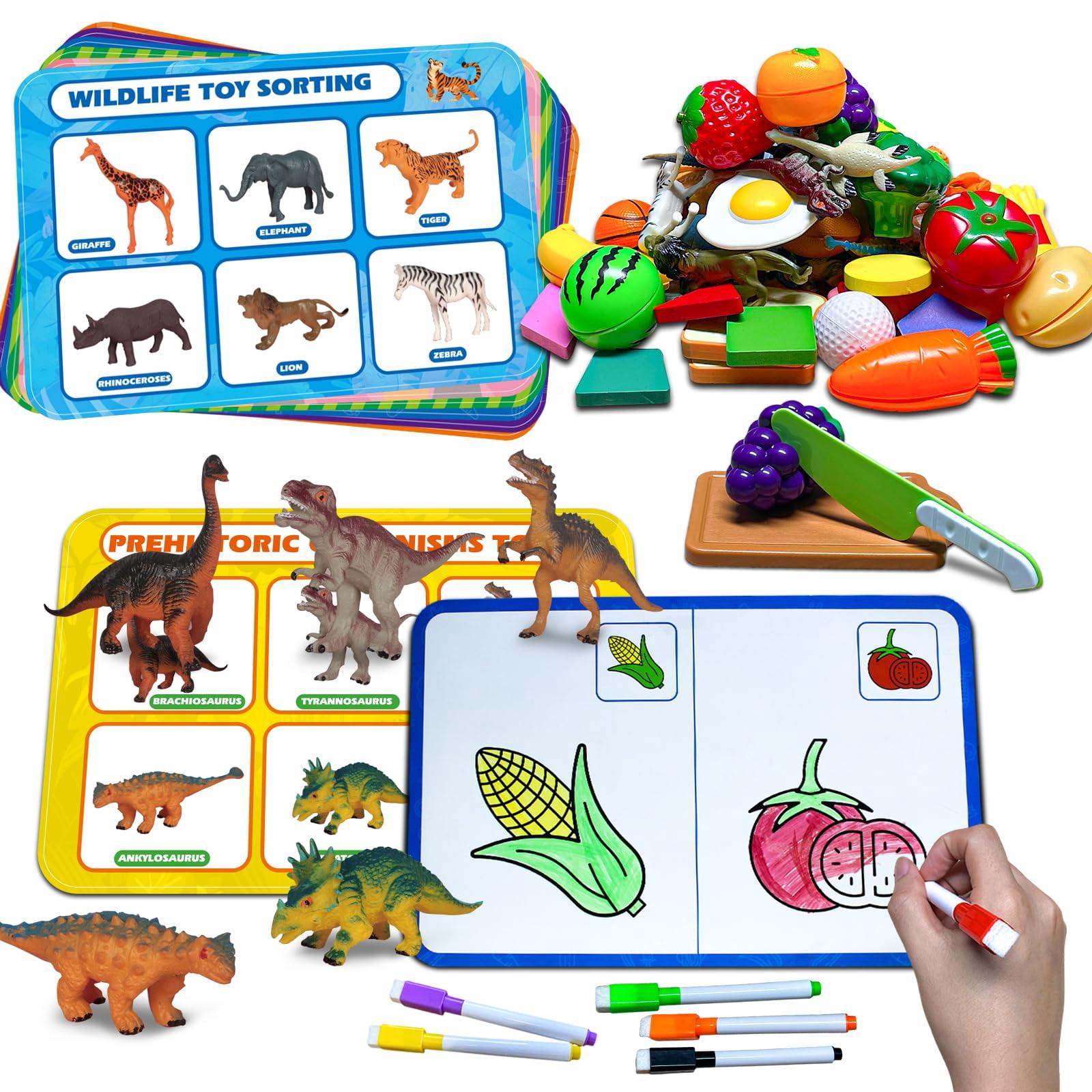Wiznobliss 3 in 1 DHF10 Sorting Toys for Toddlers - Learning Education ...