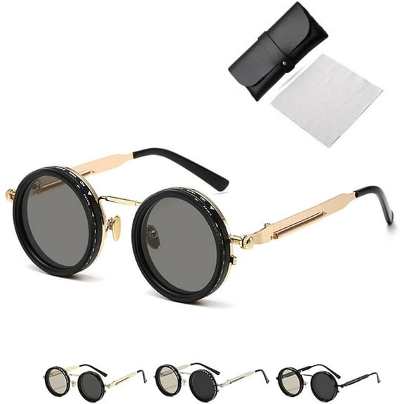 Wizy Sunglasses, Ballee-Ballee Retro Adjustable Tint Sunglasses with Built-in ND Filter