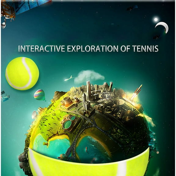 Wj001100 2.5-3 Inch Interactive Durable Dog Tennis Ball Toy - Bounceable Fetch Chew Toy For Active Play Teething Puppies - For Dogs, Puppies, Small & Large Dogs, Indoor Outdoor