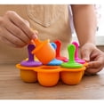thumbnail image 1 of Wjsxc Christmas Savings Clearance! Seven-hole Silicone Popsicle Silicone Supplementary Box DIY Homemade Ice Cream Stick Ice Ice Box Popsicle Ice Box, 1 of 8