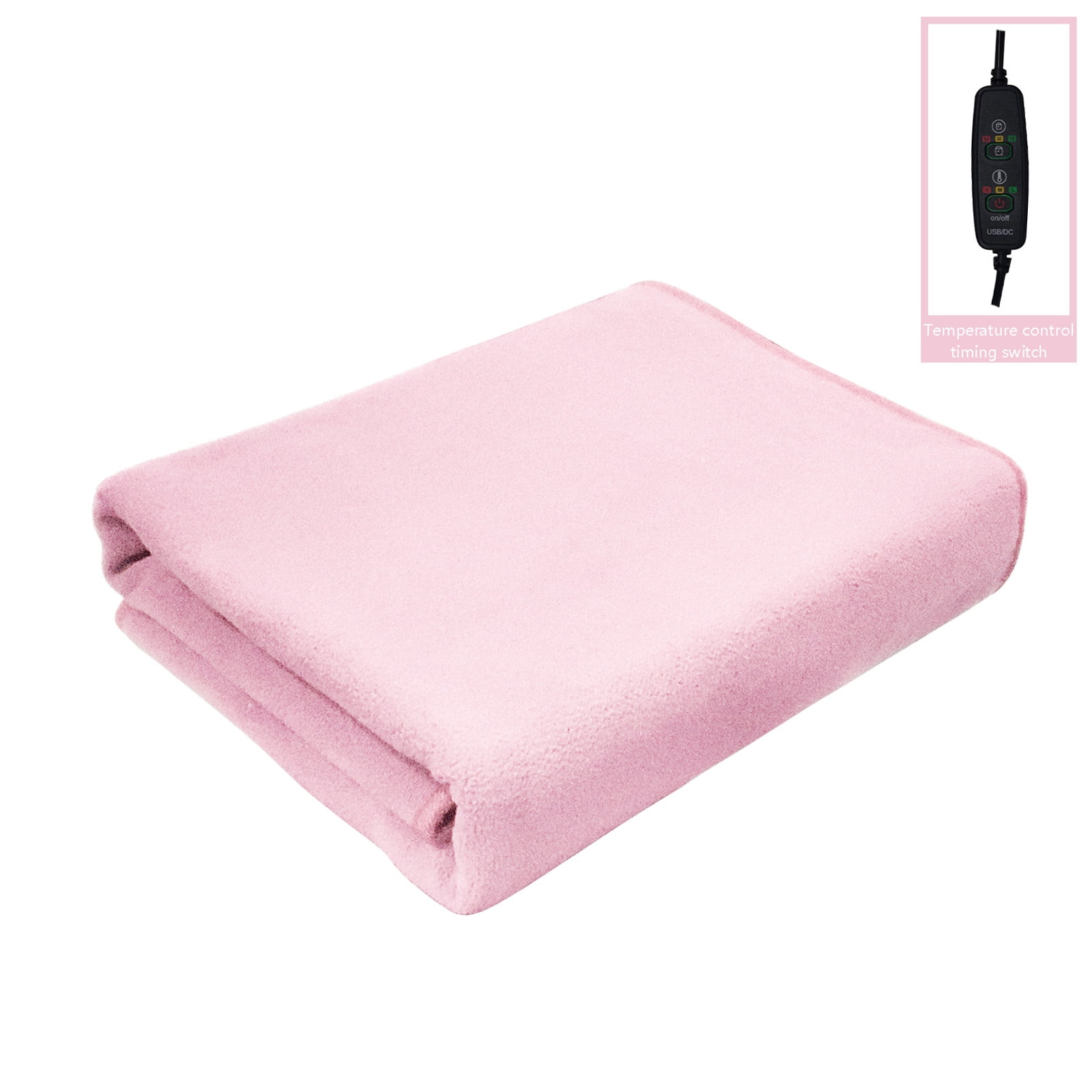 Wjsxc Heated Blanket Weighted Blanket 5V Single Layer Heating Blanket USB Electric Blanket Warm Shawl Skirt Cover Leg Blanket （Temperature Control ）59" x 31"