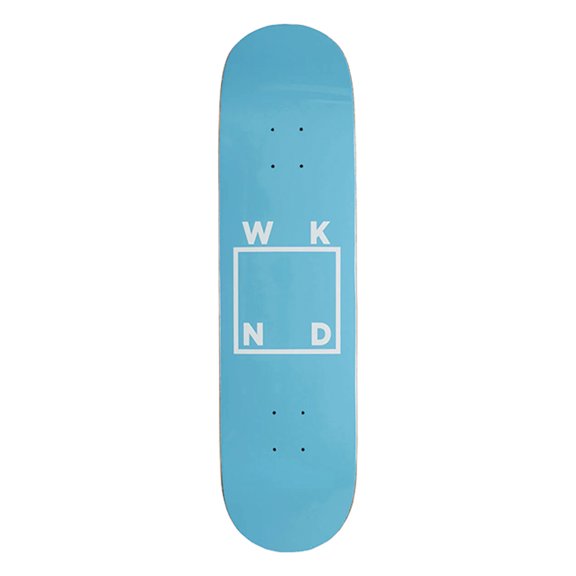 Wknd Logo Blue Skateboard Deck - 8.0" Blue (Deck Only)