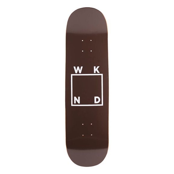 Wknd Logo Skateboard Deck - 8.5" X 31" Brown (Deck Only)