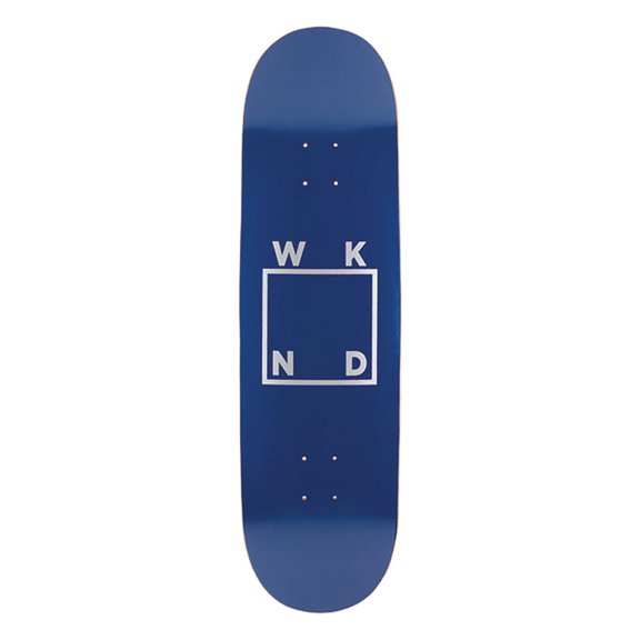 Wknd Logo Skateboard Deck - 8.75" X 31" Navy (Deck Only)