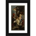 thumbnail image 1 of Wladimir Swertschkoff 9x14 Black Ornate Wood Framed Double Matted Museum Art Print Titled: Oriental Sages Bowing to Christ (1842 - 1866), 1 of 5