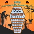 Wldoasz Halloween Advent Calendar with Coffin Design 2024 A Countdown