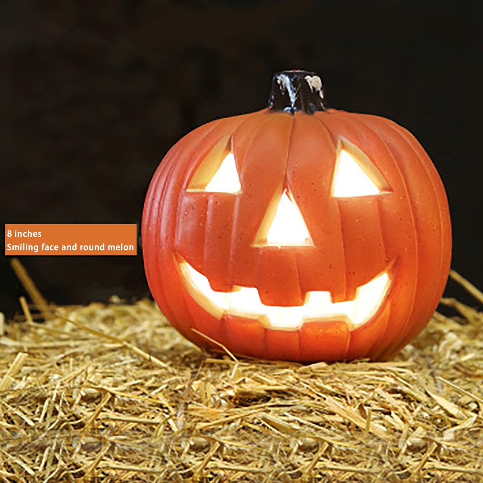 Halloween LED Pumpkin Lights Set Of 3 - Color Changing, Purple Bat Hat, Battery Operated Jack-o'-Lantern Decor