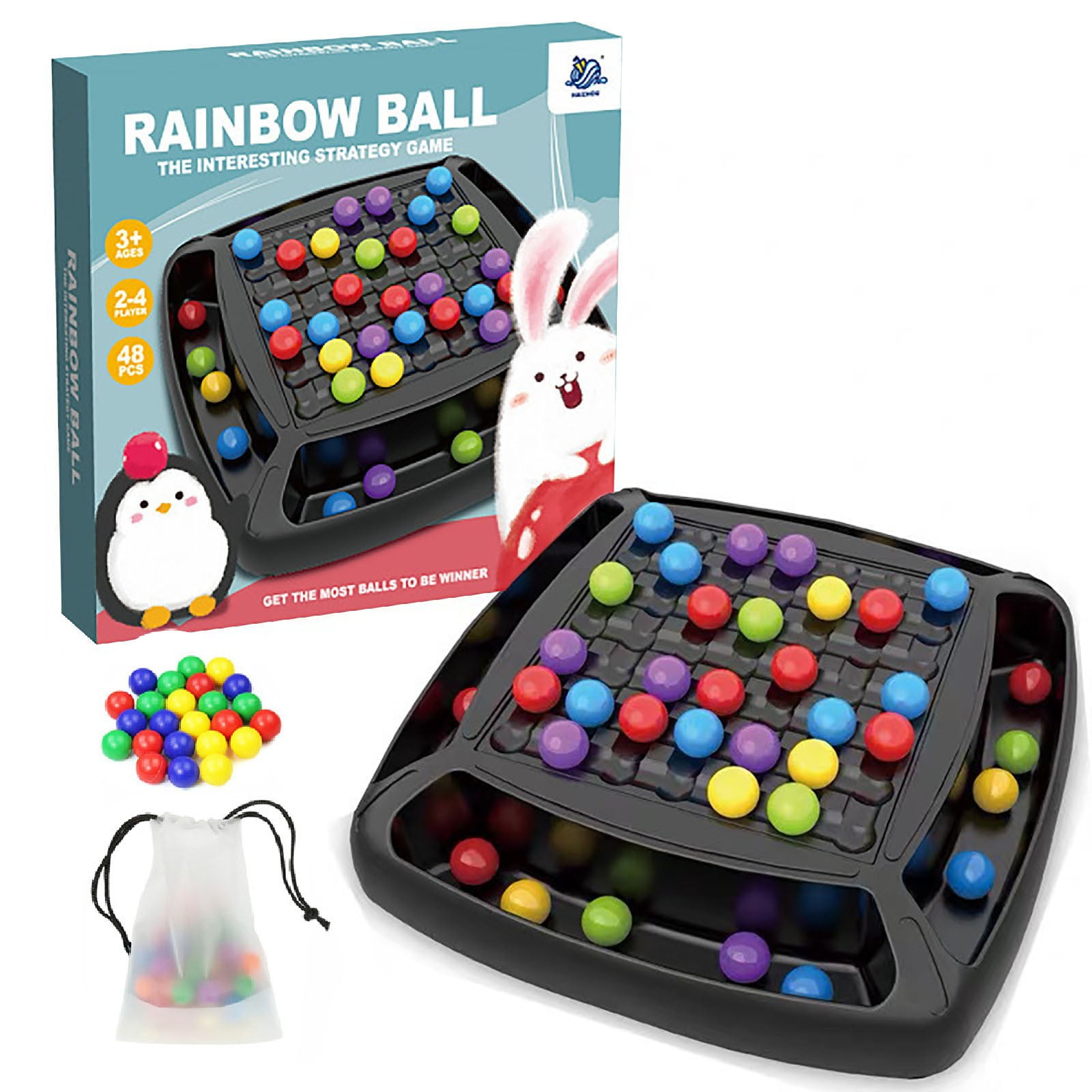 Wldoasz Intellectual Chessboard, Rainbow Ball Elimination Game, Fun