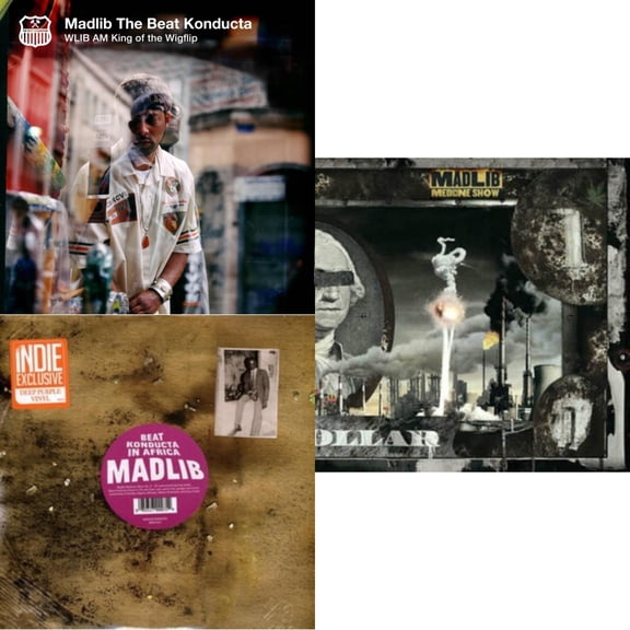 Wlib Am: King Of The Wigflip & Medicine Show #3 - Beat Konducta In Africa (2LP/Deep Purple Vinyl) (I) & Before The Verdict (Gold Vinyl/2LP)