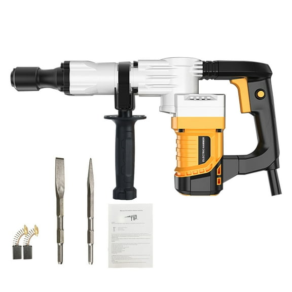 Wliqien 1200W Demolition Hammer, Heavy Duty Electric Demolition Hammer, Industrial Grade Concrete Demolition Hammer