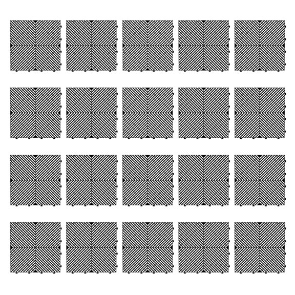 Wliqien 20 Pcs Modular Interlocking Cushion, 15.7" x 15.7" Interlocking Drainage Floor Tile, Non-Slip Black PP Splicing Drainage Mat for Deck, Pool, Patio, Shower, Kitchen, Balcony, Indoor Outdoor