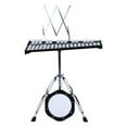 thumbnail image 1 of Wliqien 32 Notes Glockenspiel Kit, Aluminum Plate Xylophone Bell Percussion Instruments with Adjustable Height Stand, Practice Pad Mallets & Wooden Drumsticks, Portable Carrying Bag, 1 of 7