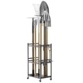 thumbnail image 1 of Wliqien Garden Tool Organizer, 35-Slot Steel Rolling Rack with Wheels, Adjustable Feet Yard Tool Rack for Shovels, Rakes, Brooms and Cleaning Equipment, Efficient Tool Organization System, 1 of 7