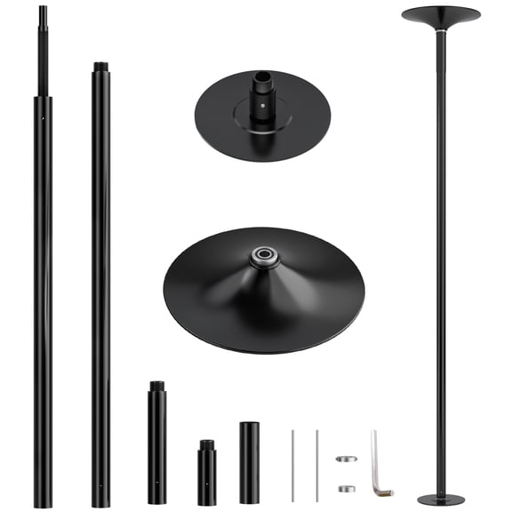 Wliqien Professional Dancing Pole, 45mm Spinning & Static Dancing Pole Kit, Heavy-Duty Height Adjustable Fitness Pole for Home, Club, Gym, Party, Exercise