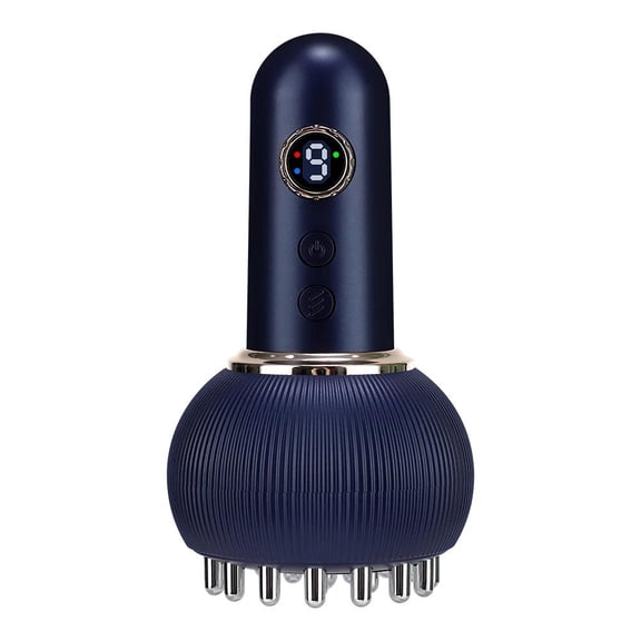 Wlireless Eletric Heated Meridian Brush Massage Lymphatic Drainage Machine Heating Microcurrent Anti Cellulite Body Back Massage
