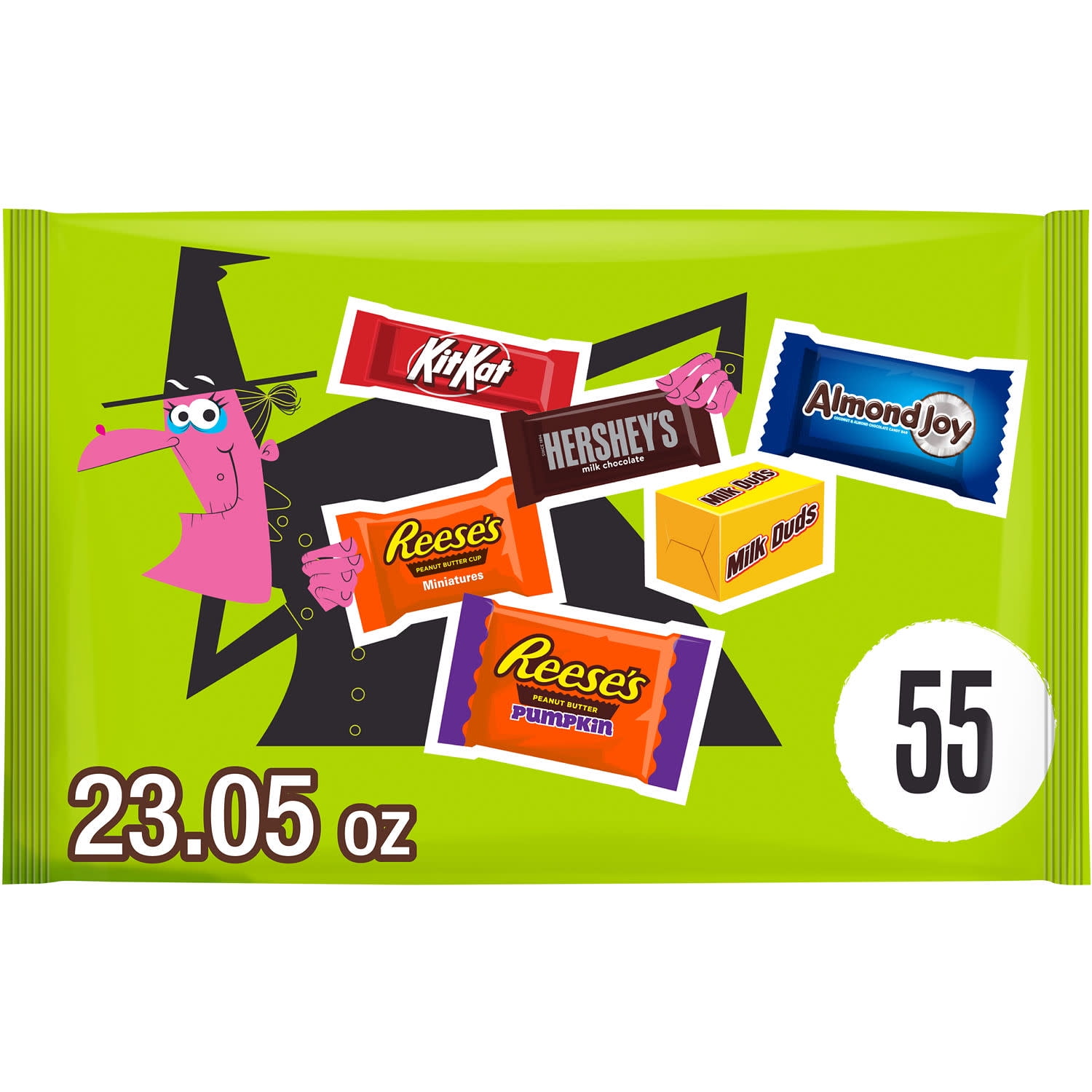 Hershey Assorted Flavored Halloween Candy Bag, 23.05 oz, 55 Pieces