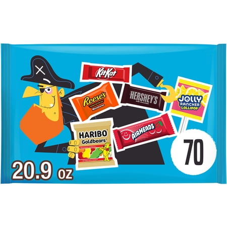 Hershey Assorted Flavored Halloween Candy Bag 20.9 oz, 70 Pieces