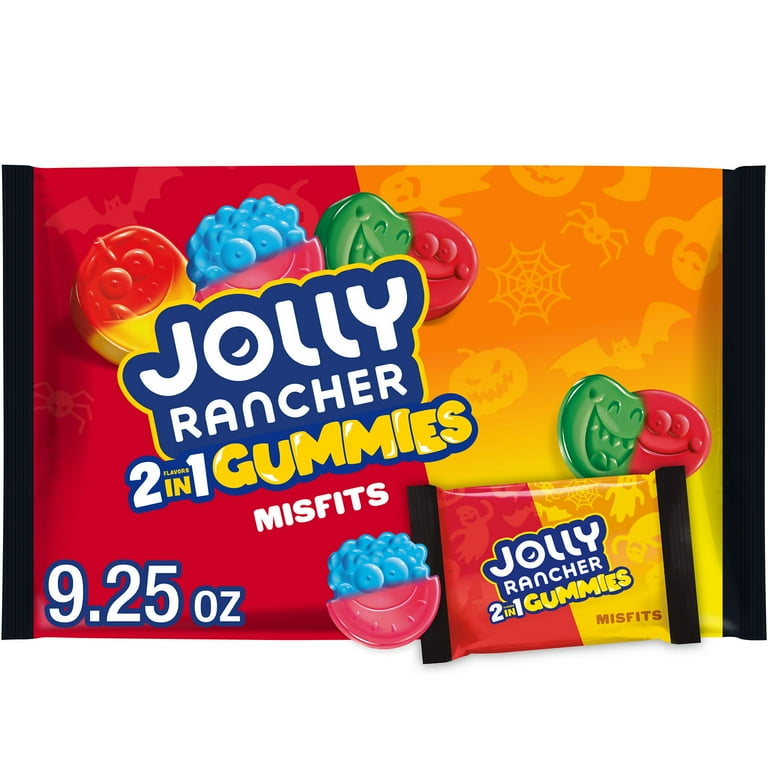 Jolly Rancher Gummies Misfits 2-in-1 Fruit Flavored Halloween