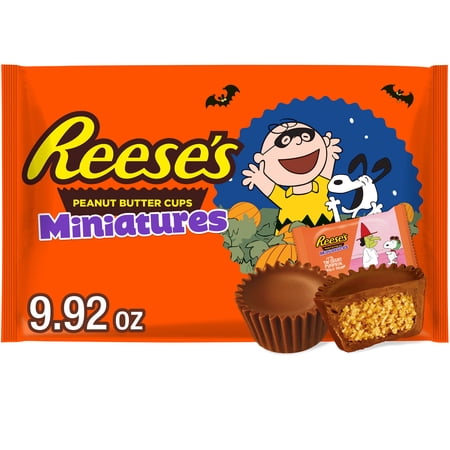 Reese's Miniatures Snoopy™ & Friends Milk Chocolate Peanut Butter Cups Halloween Candy, Bag 9.92 oz