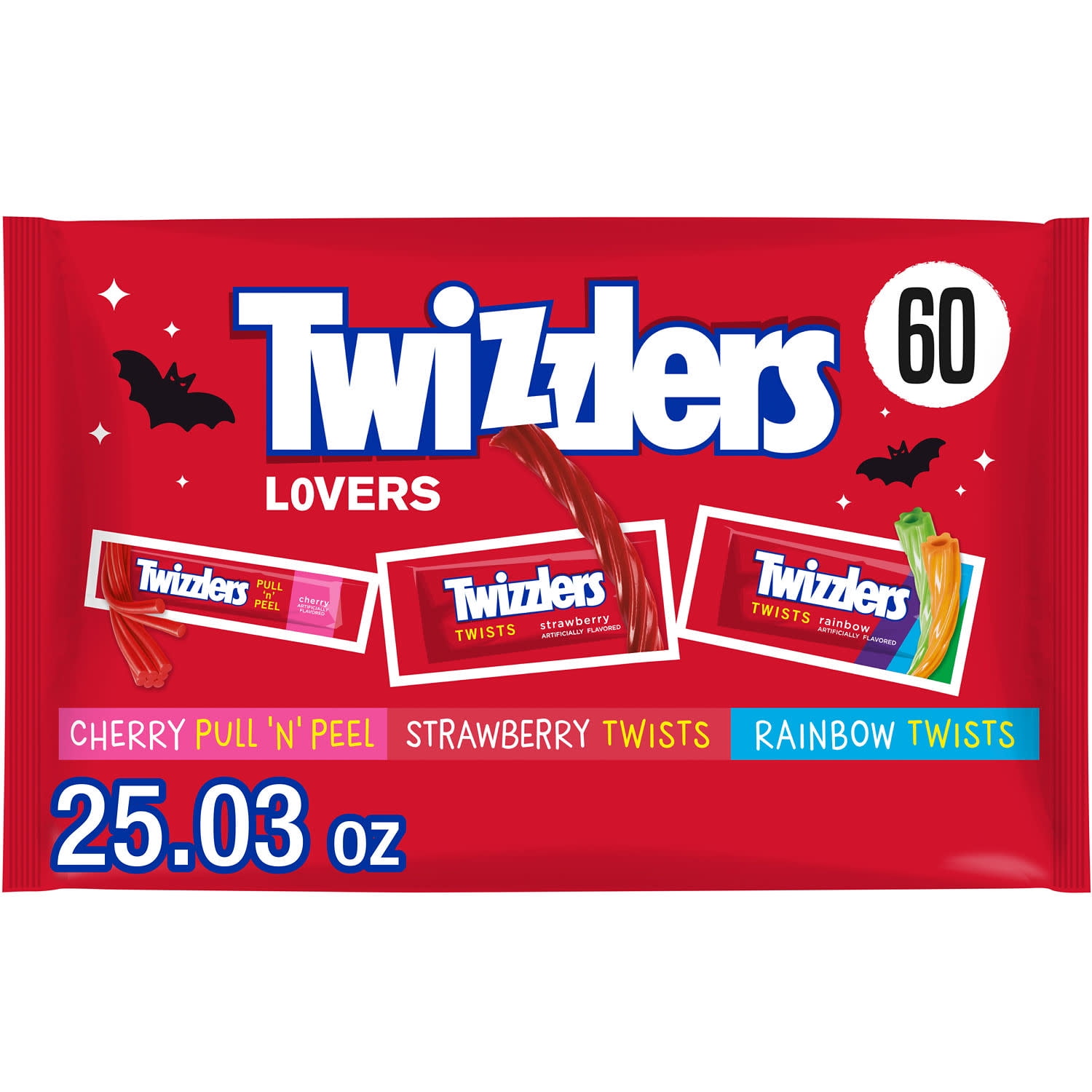 Twizzlers Assorted Fruit Flavored Snack Size Chewy Halloween Candy