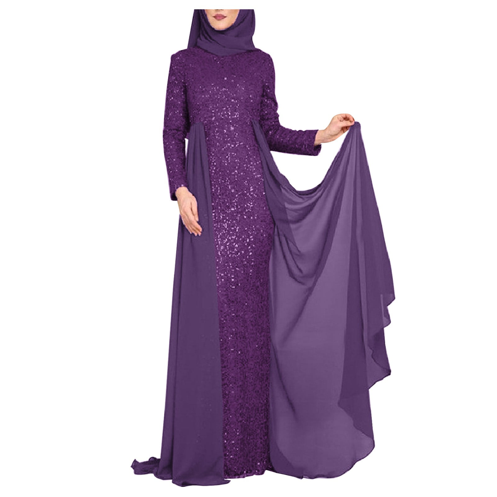 Wlmcg Spring Dresses for Women 2024 High Neck Long Sleeve High Waist ...